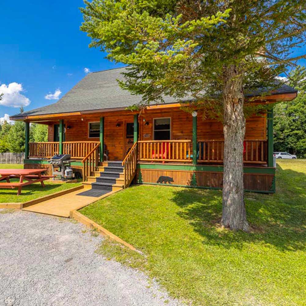 front view of cottage